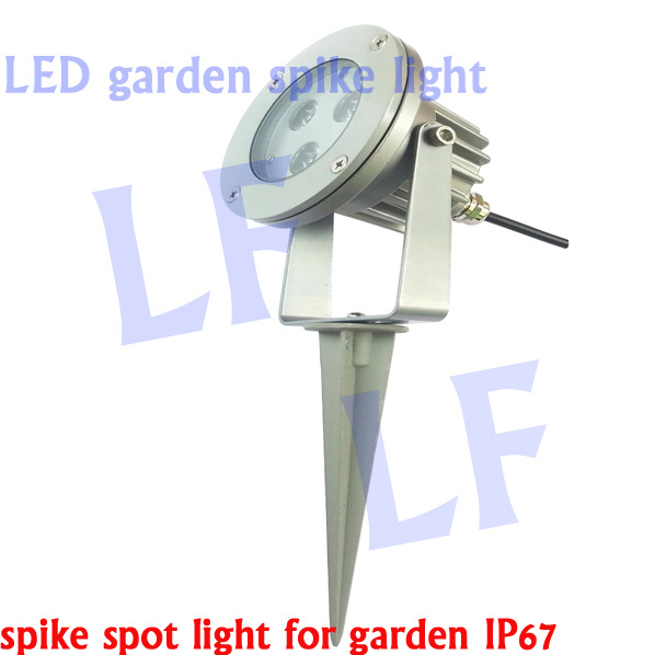 High Power LED Anodised Aluminum Spike Garden Lights
