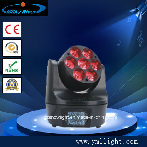 RGBW LED Moving Head Light, 7X10W LED Wash Light, Wash LED Auto Head Light