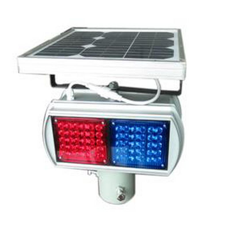 Single Side Solar Traffic Signal Light/LED Flash Warning Light