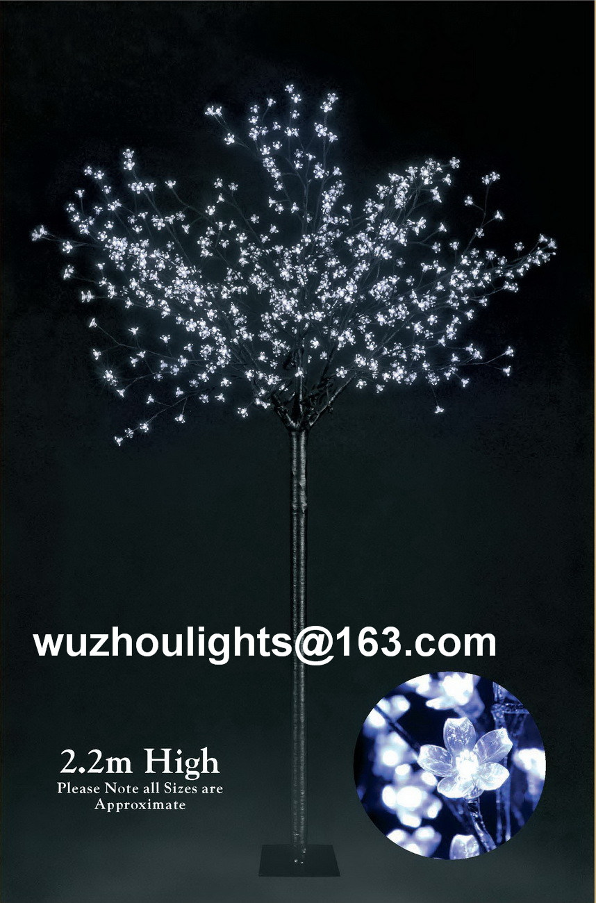 2.2m High 600PCS LED Cherry Blossom Tree Light for Garden Lighting & Decoration