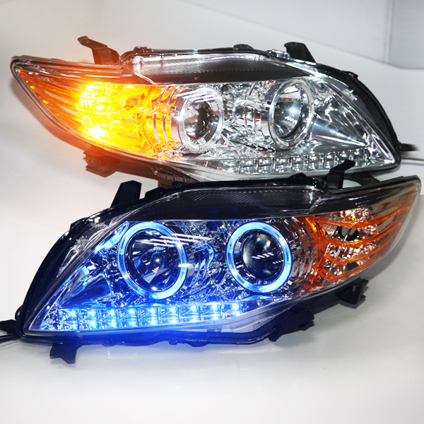 08-10 Year Corolla LED Headlamp for Toyota Silver Blue