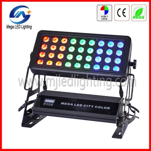 High Power 36*10W LED RGB Wall Washer with Three Sections