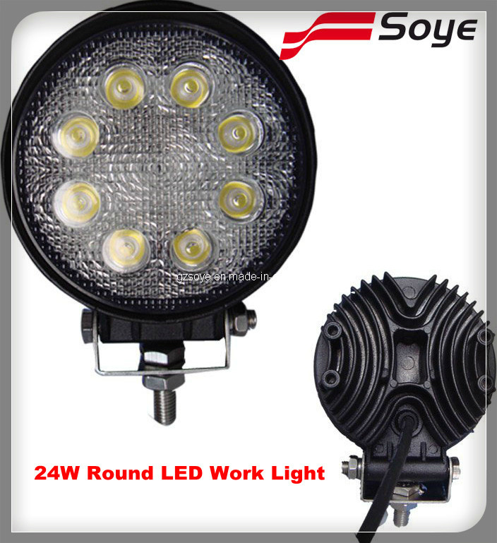 Square LED Worklamp/ LED Work Light 24W 9-32V for Forklift/ Truck/Fire Engine/Ambulance (SY-0524)