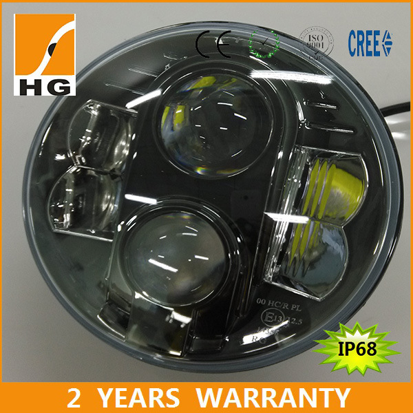 5.67'' Harley 72W LED High Low Beam Headlamp for Jeep