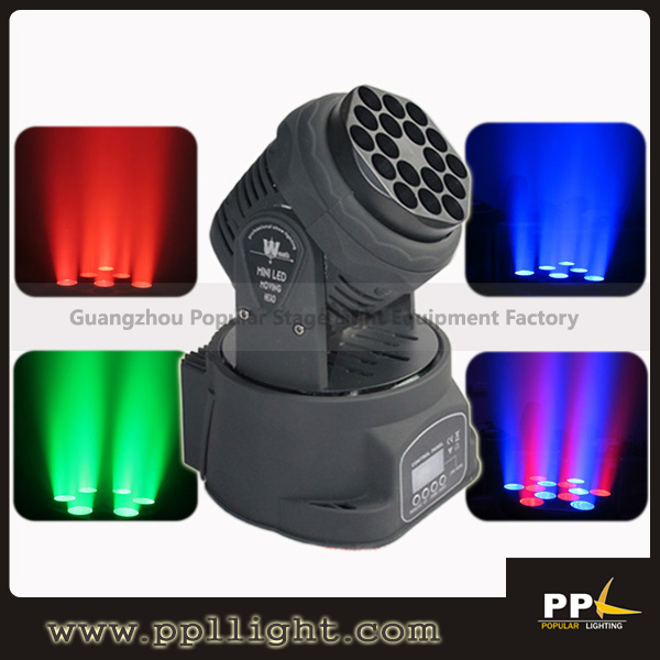 RGB LED 18X3w Wash Beam Moving Head Light