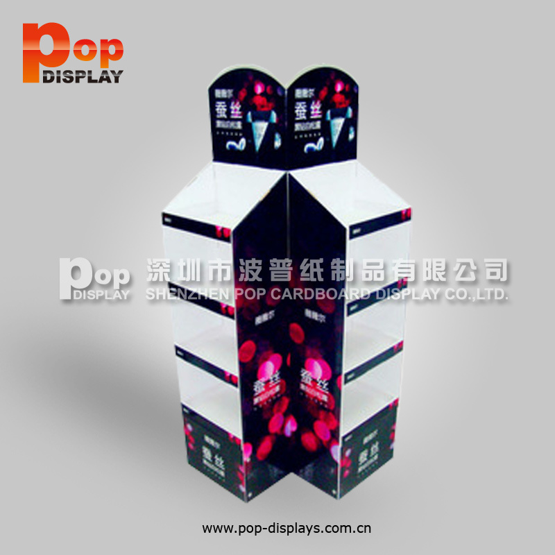 Matt Cardboard LED Light, Pop Cardboard Displays for Cup, Paper Display Stand Shelf (BP-SR959)