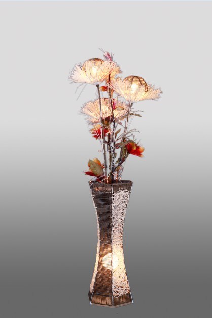 Brown Thin Vase Table Lamp