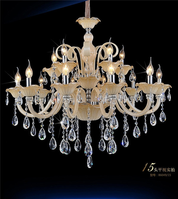 Modern Home Lighting Control Antique Candle Crystal Chandelier
