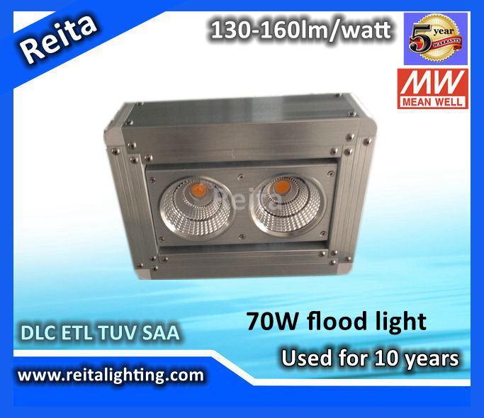 Dlc ETL TUV SAA 70W LED Outdoor Lighting Fixture