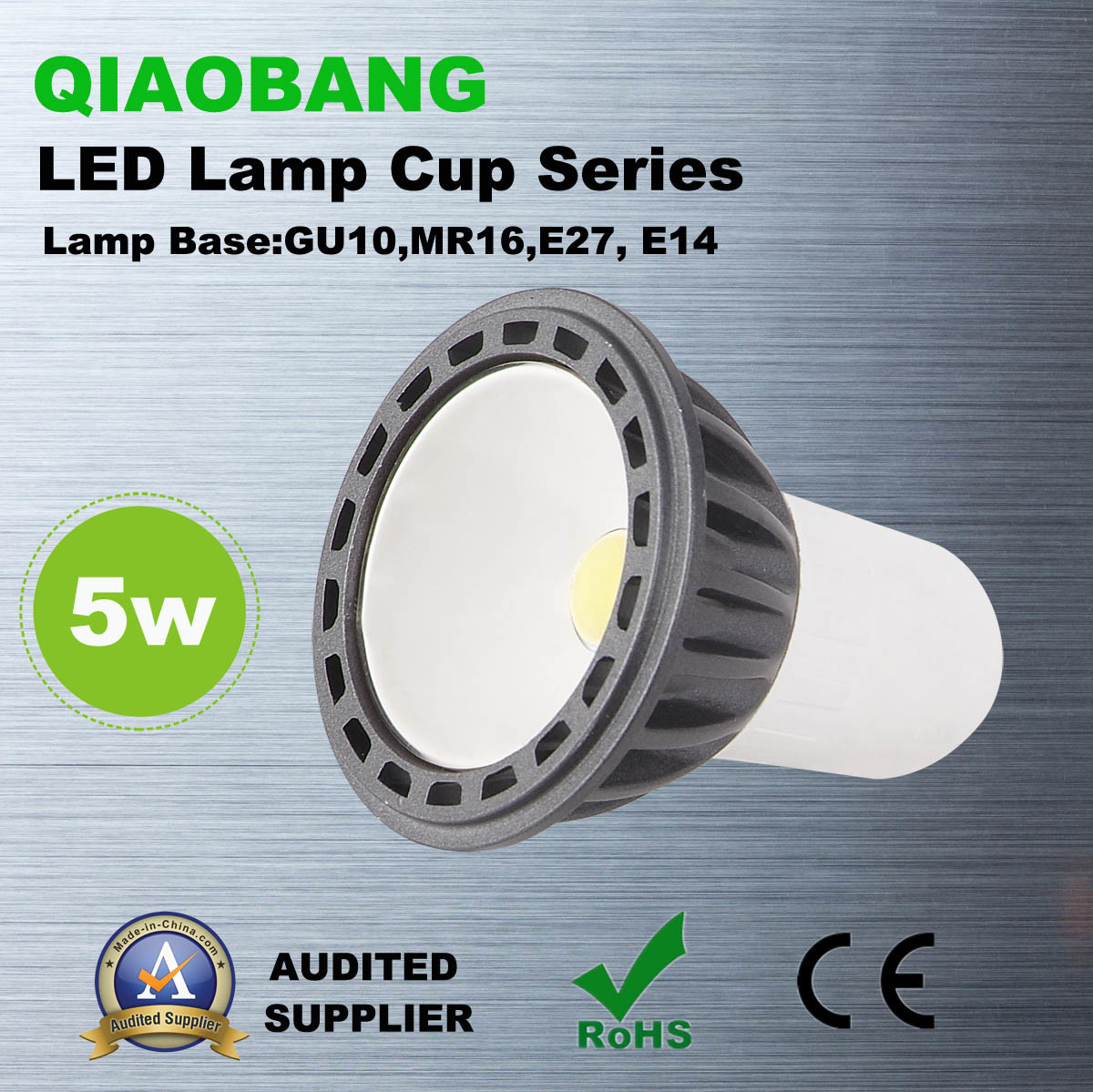 LED Light Source 3W 5W LED Lamp Cup (QB-N010-5W)
