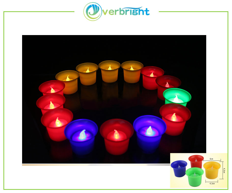 LED Tea Candle Light with Windproof Cup (HDD-01)