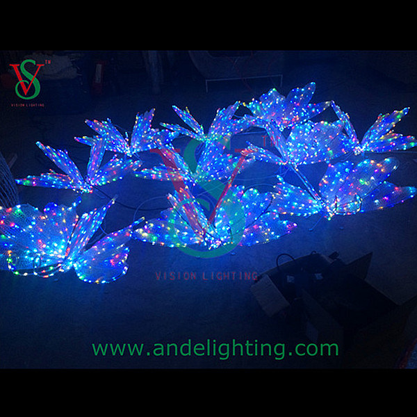 High Quality Colorful LED Butterfly Light 3D Motif Light Holiday Decoration