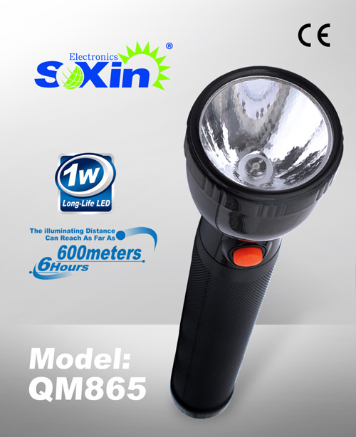 LED Waterproof Strong Light Rechargeable Flashlight (QM865)