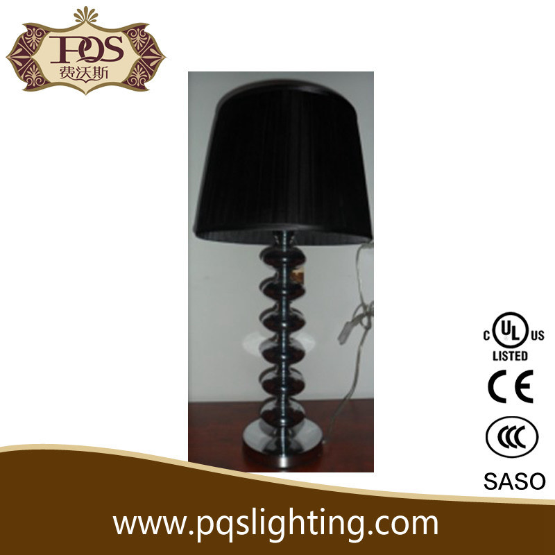 Matel Hotel Style Table Lamp with Blcak Lamp Shade