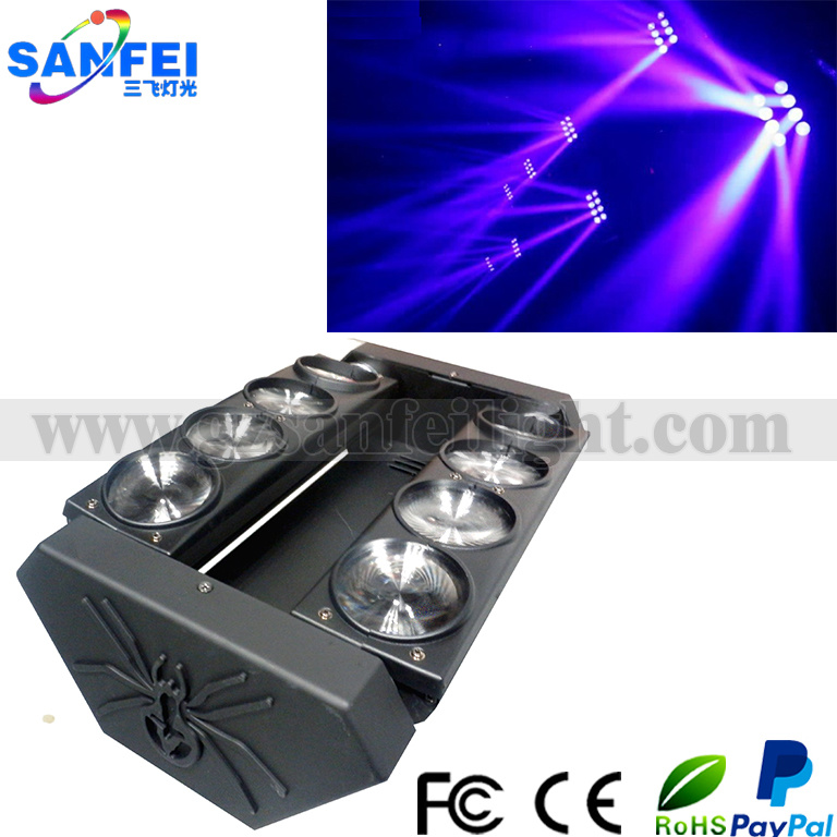 8X10W RGBW Moving Head LED Spider Effect Lights