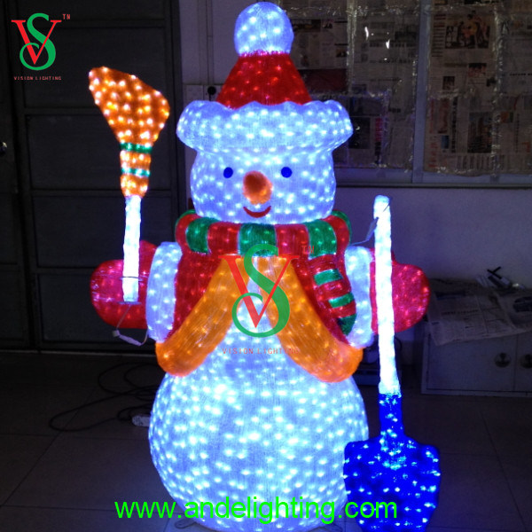 Christmas LED String Lights Outdoor Snowman