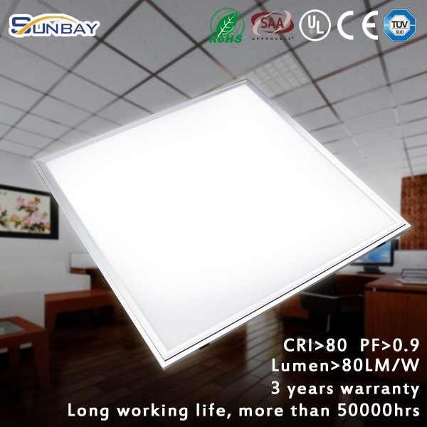 China Factory 600*600mm 36W Emergency LED Panel Light with Emergency Driver / Square LED Panel Light / LED Panel Lighting