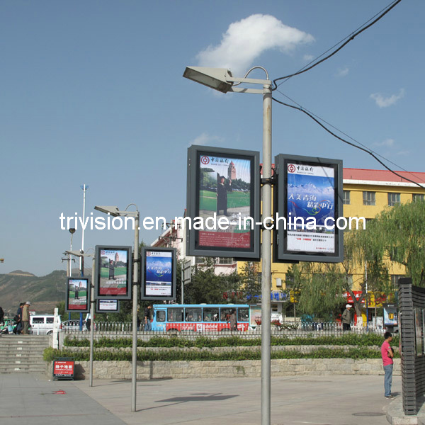Double Side Lamp Pole Advertising Light Box