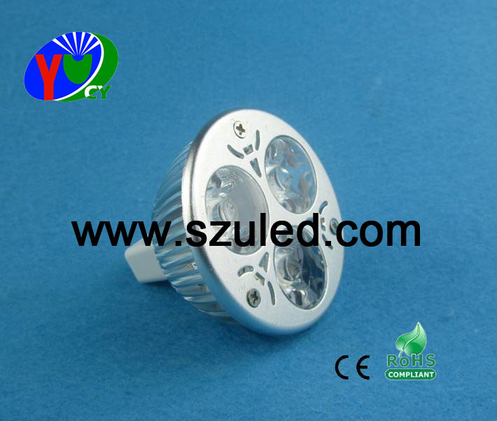 3*1W 300lm MR16 Aluminium LED Spots (YC-1042(3*1W))