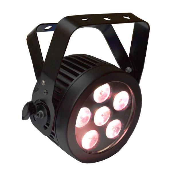 Slim 6X12 LED RGBWA UV Parcan Lights with Powercon Diecast Aluminium Housing