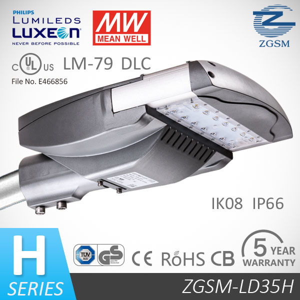 35W Philips Chips Lm-80 LED Street Light IP66