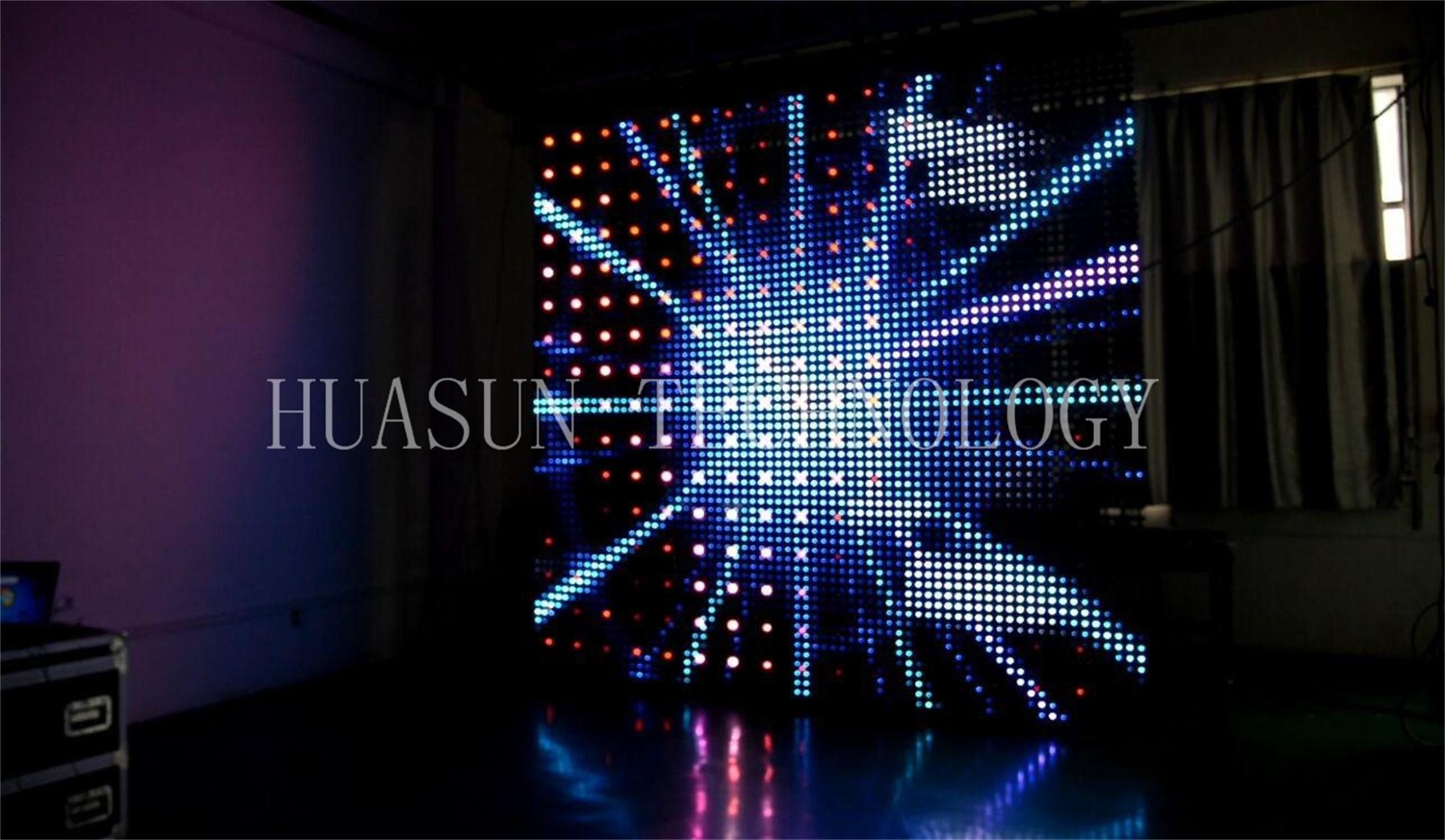 Mesh Foldable Display for Light Background & Building Cover