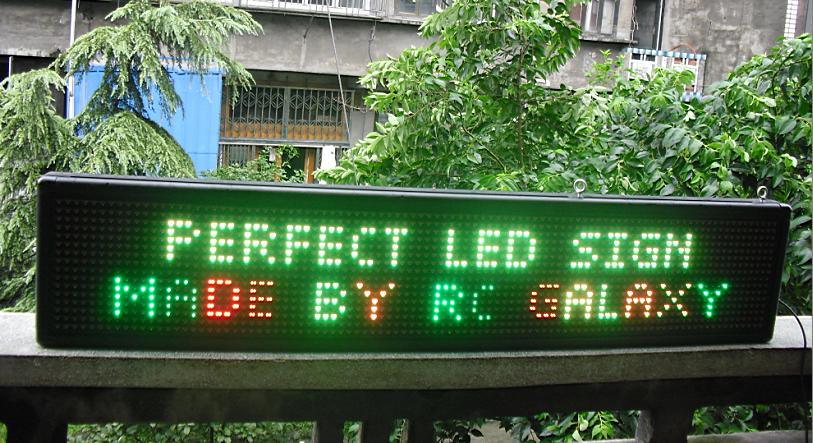 LED Display (pitch 16mm semi-outdoor 2 lines display)
