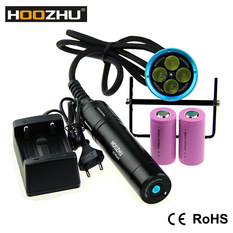 ODM /OEM Superpower Scuba Diving Accessories Hoozhu Hu33 Diving Flashlight