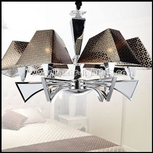 Simple Elegance Chandelier with PC Shades for Home or Hotel