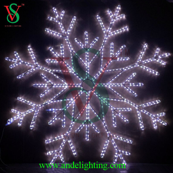 Large Christmas Snowflake LED Light Outdoor Decorative christmas Light