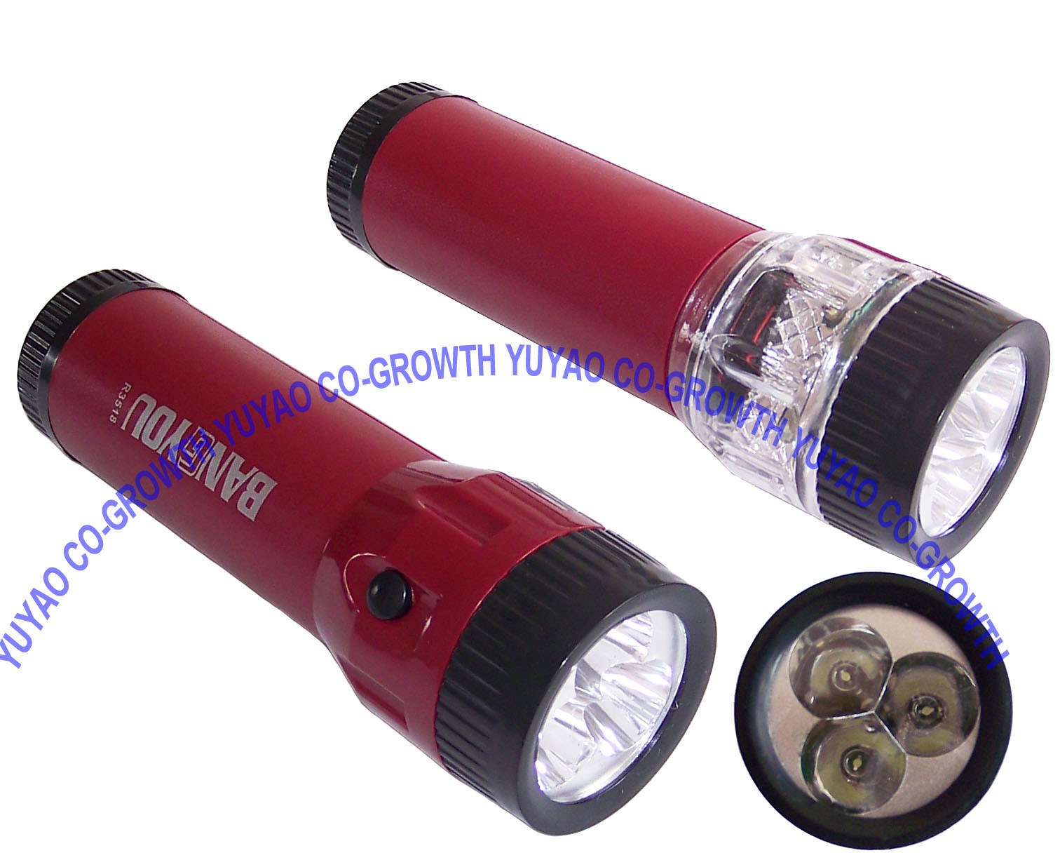 Dry Battery LED Flashlight (3518)