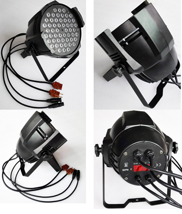 Non-Waterproof 54 X 3W RGBW Stage PAR Can Light LED