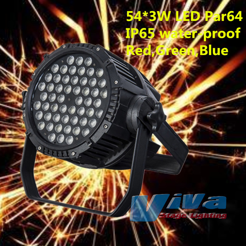 54*3 PAR64 LED PAR Light IP65 Stage Lighting Equipment (QC-LP009)
