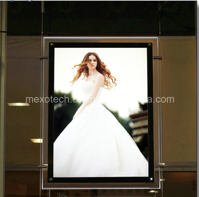 Acrylic Wedding Photo Frame LED Crystal Light Box (CSH01-A4L-12)