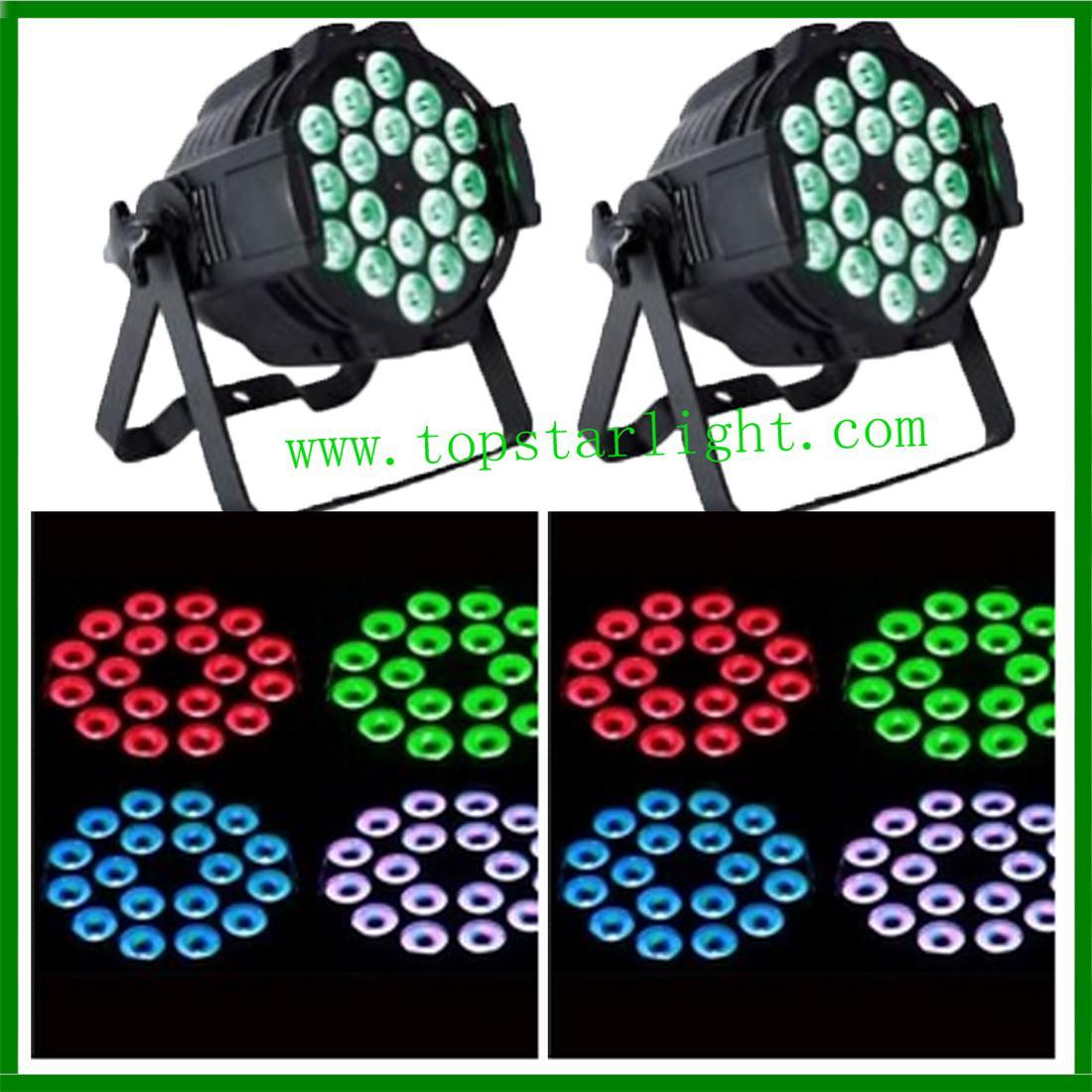 18*10W RGBW 4in1 Full Color LED PAR DJ Lighting