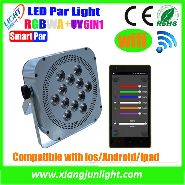 WiFi/DMX Wireless Control Rechargeable LED PAR with Battery