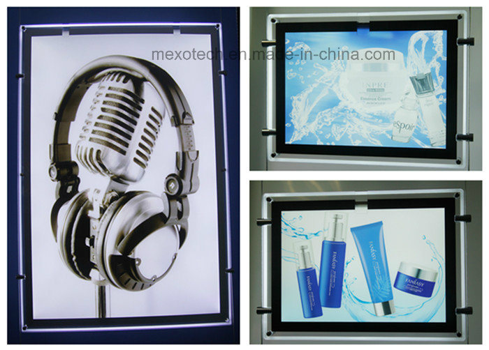 Window Display Double Sided Acrylic Light Boxes with LED Backlit