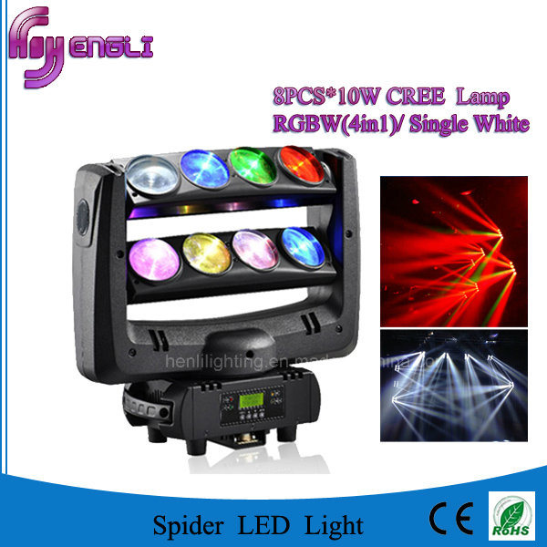 8*10W CREE LED Moving Head Beam Spider Effect Light (HL-015YT)