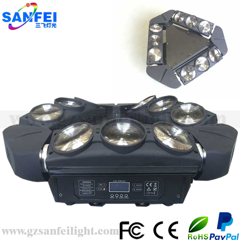 CREE Stage LED 9 *10W Moving Head White Effect Lights