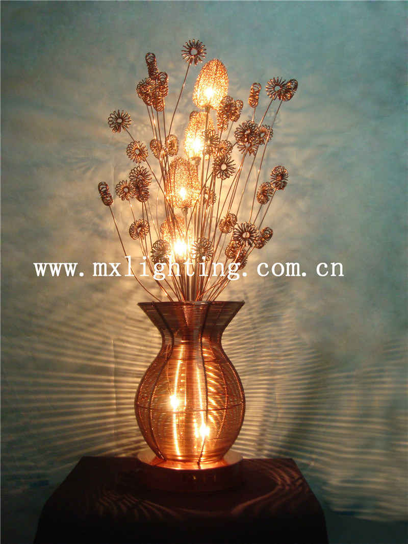 Brown Decoration Aluminum Table Lamp 7628-6