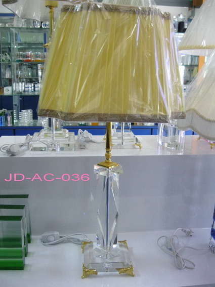 3 Feet Plug Crystal Glass Table Lamp (JD-AC-036)