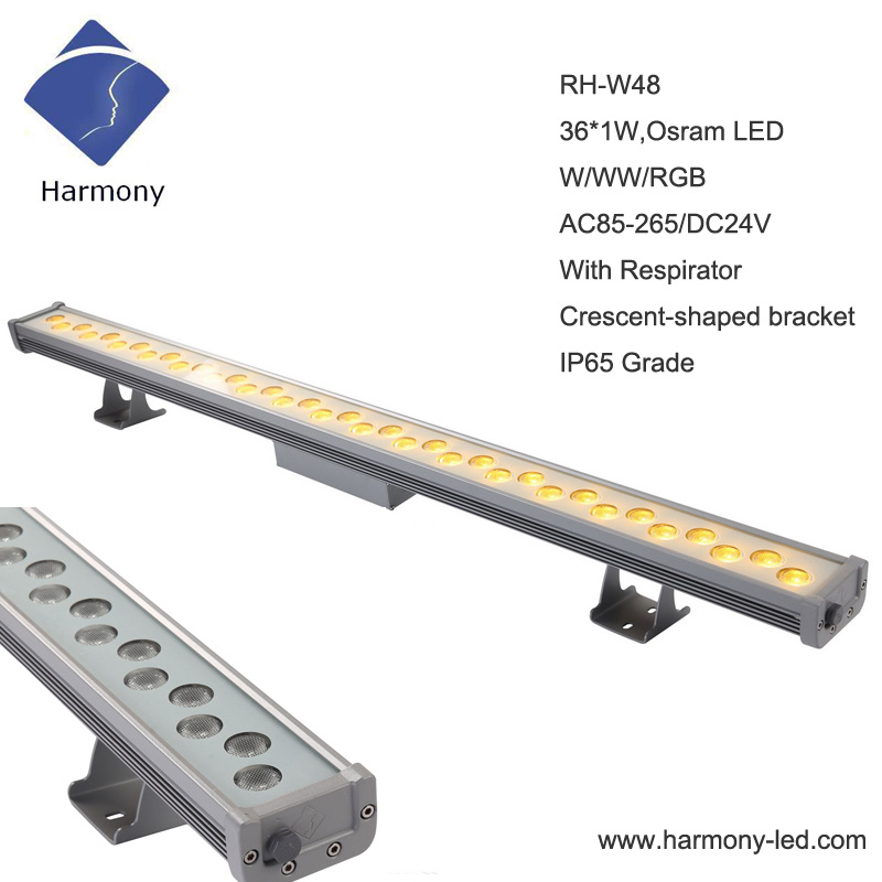 Color Change Outdoor LED Strip 36W Wall Washer Light