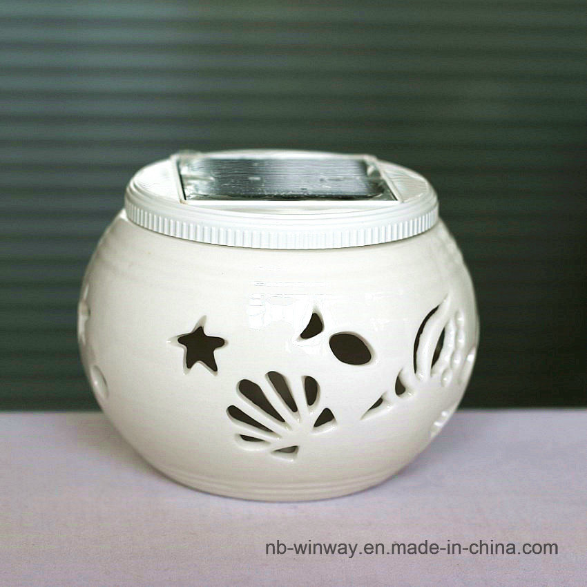 Solar Ceramic Projection Table Lamp