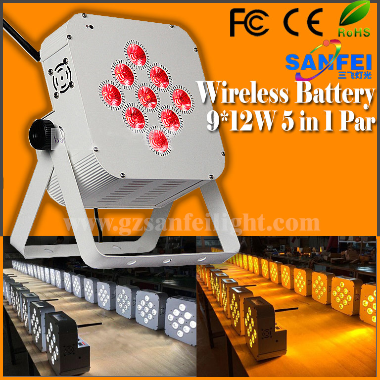 9*15W 6 In1 Wireless Battery Stage Light LED PAR (SF-320)