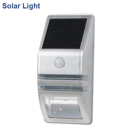 Stainless Steel Wall Mounted Outdoor Solar Light, Solar Wall Light, LED Solar Light with Body Sencer