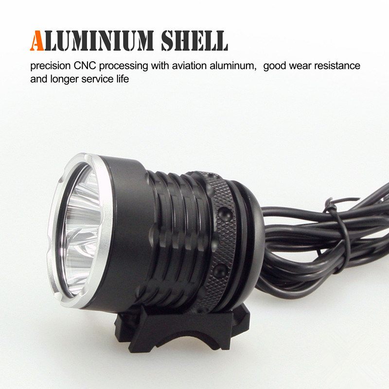 CE Approved Aluminium Easily Installed Bicycle Front Light for Outdoor and Camping