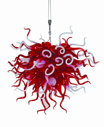 Popular Red and White Murano Glass Chandelier (BGC2017)