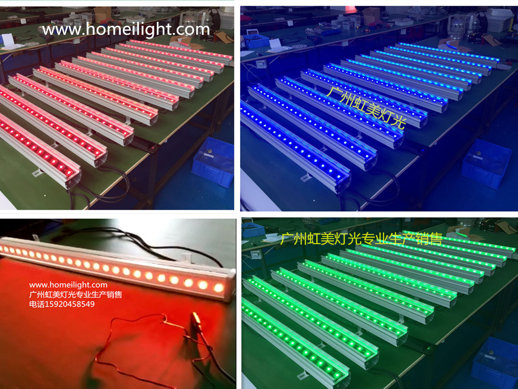 2015 Newest RGB Tri 24PCS 3 W out Door Waterproof LED Wall Washer