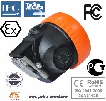 LED Outdoor Cap Lamp, Safety Lamp, Helmet Lamp, CE, RoHS, FCC, GOST, IP68, Iecex Manufacture