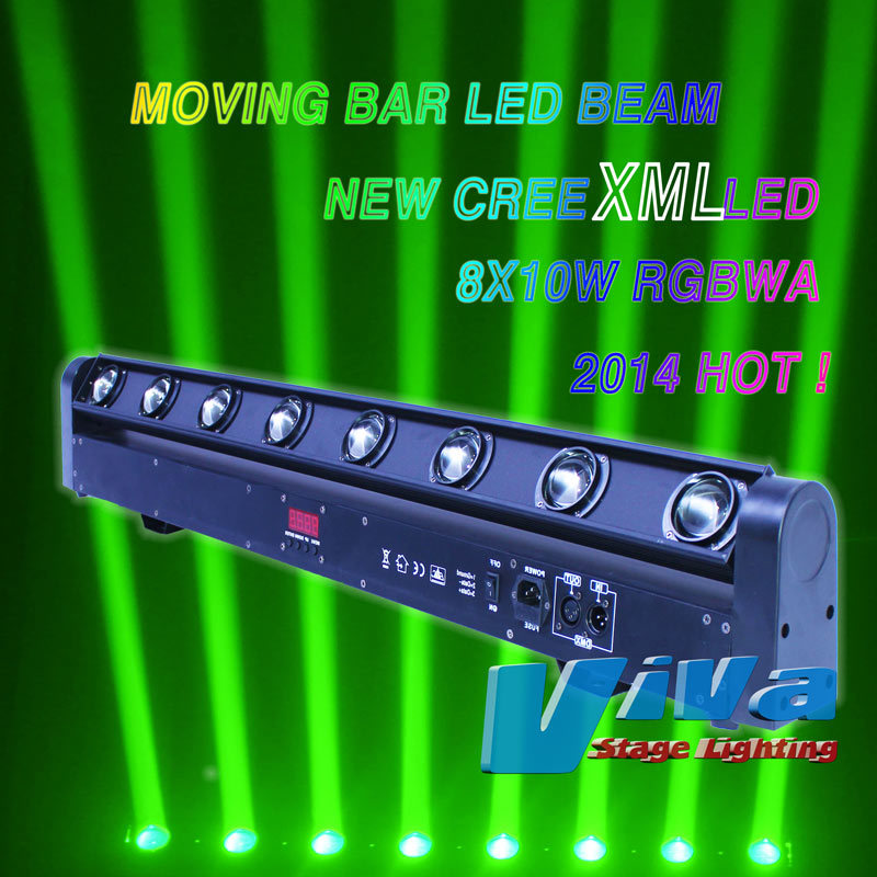 4 Colors RGBW LED 8 Head Beam Stage Light /Disco Light